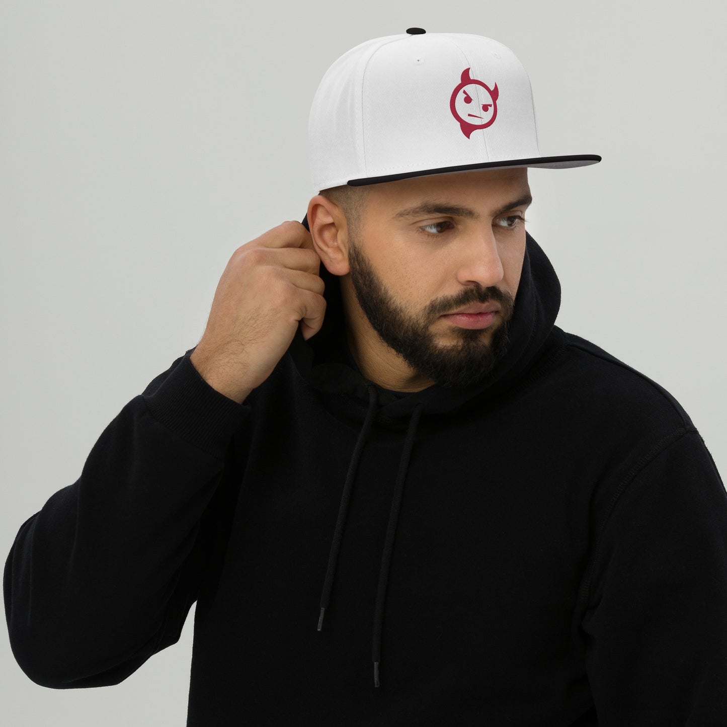 The "Americana" Diablo Snapback Hat in Fiery Red