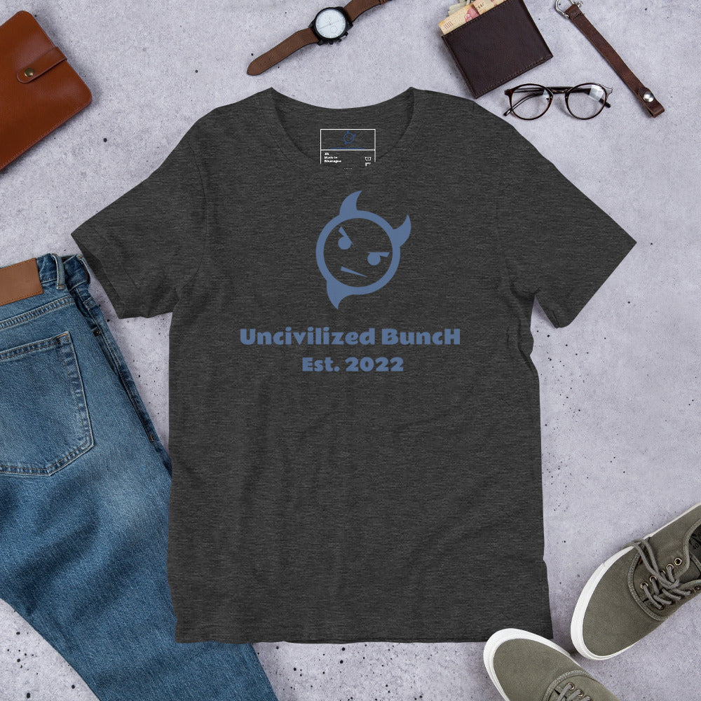 The Official "Uncivilized BuncH Tee" in Midnight Blue (Hot AF Collection)
