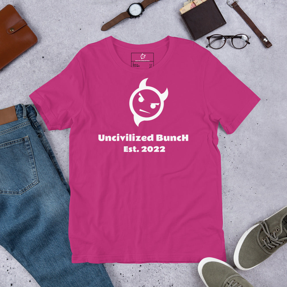 The Official "Uncivilized BuncH Tee" in Whiteout (Hot AF Collection)