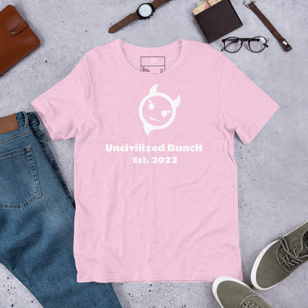 The Official "Uncivilized BuncH Tee" in Angel Dust (Hot AF Collection)