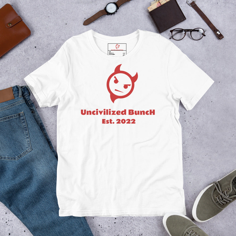 The Official "Uncivilized BuncH Tee" in Crimson Fury Red (Hot AF Collection)